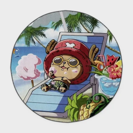 Add a cute touch to your kids' room or cozy room decor with this Chopper round rug. Perfect for fans of *One Piece*, it brings the adorable character to life in any space.