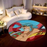 Franky Round Rug – Fun Carpet for Boys Bedroom or Themed Room Setup - Image 2