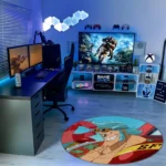 Franky Round Rug – Fun Carpet for Boys Bedroom or Themed Room Setup - Image 3