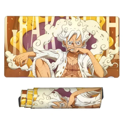 This Gear 5 mouse pad is a unique One Piece desk mat, perfect for gaming setups, otaku bedrooms, or fan collections. A standout gift for anime fans.