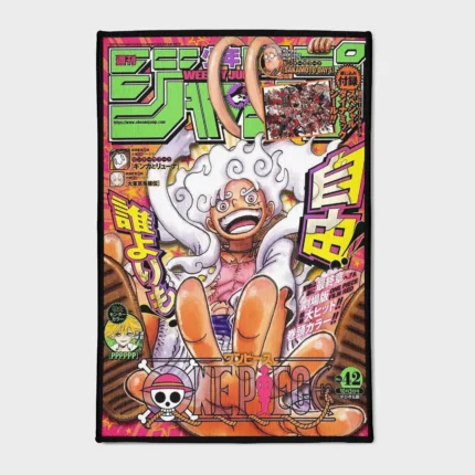For *One Piece* fans, this Jump cover rug adds a unique and vibrant touch to your floor. It’s a perfect gift for fans, showcasing the iconic Jump magazine artwork.