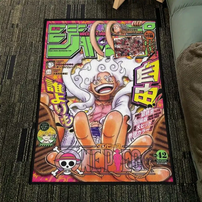OP Jump Cover Rug – Unique Floor Mat, Great Gift for Fans - Image 4