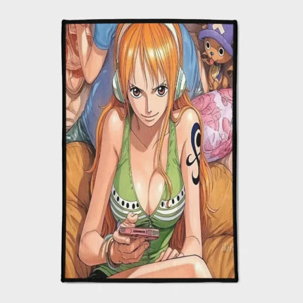 For *One Piece* fans, this Nami rug is the perfect addition to your bedroom or as a gift for lovers of the navigator. It brings her charm and style into your decor.