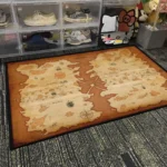 Red Line Map Rug – Unique Rug, Great Gift for Room Decoration - Image 4