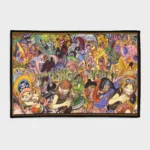 Step into the world of *One Piece* with this comic art area rug. Ideal for your game room or home decor, it adds a stylish and dynamic touch to your space.