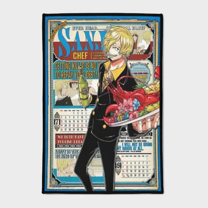 For *One Piece* fans, this Sanji rug adds a cool and stylish vibe to your bedroom. It’s the perfect gift for any fan of the iconic cook of the Straw Hat Pirates.