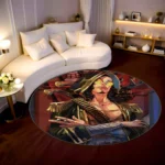 Usopp Round Rug – Fun Rug for Kids Room or Gaming Setup Display - Image 2