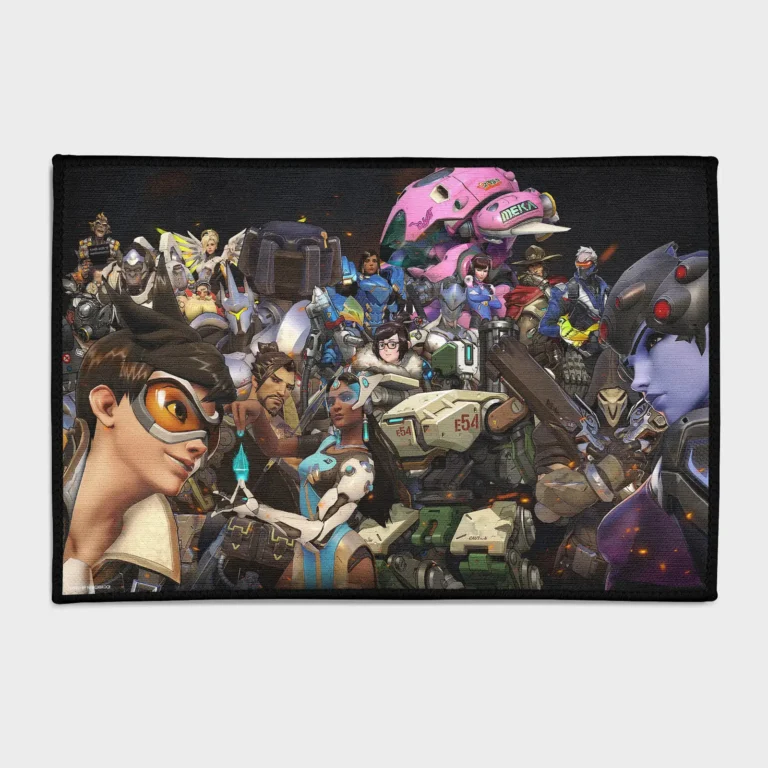 Bring the action-packed world of *Overwatch* into your space with this OW rug. Perfect for gaming setups or as hero fan decor, it adds an exciting and dynamic touch to your room.