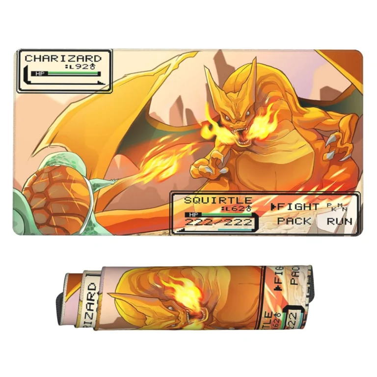 This Charizard mouse pad is an epic Pokémon desk mat, ideal for gaming setups, otaku bedrooms, or fan collections. A fiery gift for Pokémon lovers.