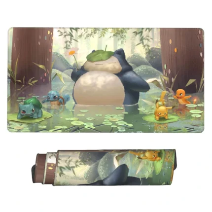 This Snorlax mouse pad is a fun Pokémon desk mat, perfect for gaming setups, cozy bedrooms, or otaku spaces. A must-have gift for Pokémon fans.