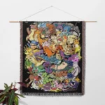 Poke Woven Tapestry Throw Blanket – Wall Art, Room & Home Decor, Perfect Collectible Gift - Image 2