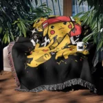Pikachu Woven Tapestry Throw Blanket – Cute Wall Rug, Room & Home Decor, Iconic Throw - Image 3
