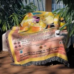 Charizard Card Woven Tapestry Throw Blanket – Fiery Wall Art, Room & Home Decor, Collector Gift - Image 3