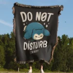 Snorlax Woven Tapestry Throw Blanket – Relaxed Wall Art, Cozy Home & Room Decor - Image 4