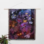 Gengar Woven Tapestry Throw Blanket – Spooky Wall Art, Cozy Room & Home Decor, Anime Throw - Image 2