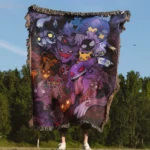 Gengar Woven Tapestry Throw Blanket – Spooky Wall Art, Cozy Room & Home Decor, Anime Throw - Image 4
