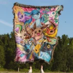 Eevee Woven Tapestry Throw Blanket – Adorable Wall Hanging, Room & Home Decor - Image 4
