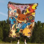 Eevee Woven Tapestry Throw Blanket – Stylish Wall Art, Cozy Room & Home Decor - Image 4