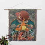 Charizard Woven Tapestry Throw Blanket – Bold Wall Art, Room & Home Decor, Cozy Throw - Image 2