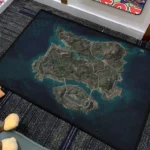 PUBG Erangel Map Rug – Tactical Rug for Game Room or Battleground Setup - Image 4