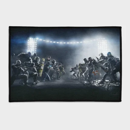 For fans of *Rainbow Six Siege*, this R6S rug is a cool addition to your gamer room or fan decor. Its bold and tactical design brings the intensity of the game to life, perfect for any gaming space.