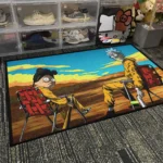Rick Breaking Rug – Funny Crossover Rug for Gaming Room or Fan Gift - Image 4