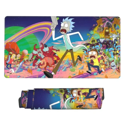 This Rick and Morty mouse pad is a fun cartoon-themed desk mat, ideal for gaming setups, otaku rooms, or fan decor. A must-have gift for series lovers.