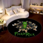 Pickle Round Rug – Fun Sci-Fi Decor for Bedroom or Gaming Room - Image 2