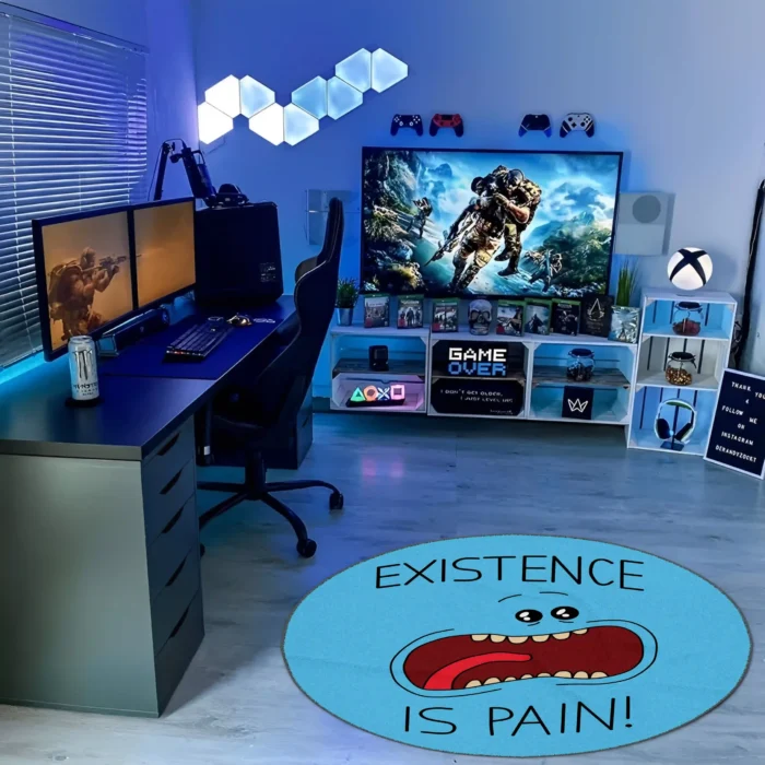 Meeseeks Round Rug – Unique Character Rug for Game Room Decor - Image 3
