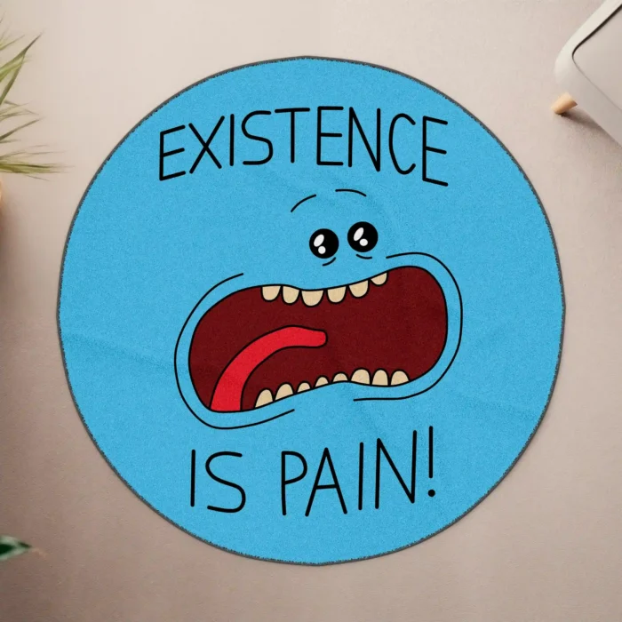 Meeseeks Round Rug – Unique Character Rug for Game Room Decor - Image 4