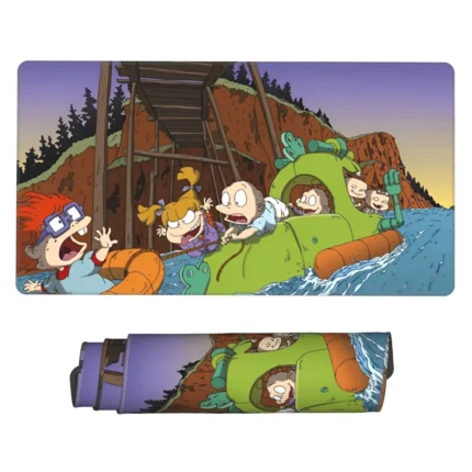 This Rugrats mouse pad is a fun cartoon-inspired desk mat, ideal for gaming setups, kids’ rooms, or nostalgic fan collections. Perfect for cartoon lovers.