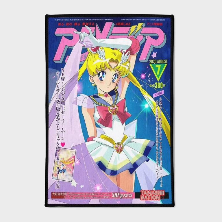 For *Sailor Moon* fans, this comic cover rug adds a cute and magical touch to your girls' room or as a gift. It brings the beloved character’s charm into your space.