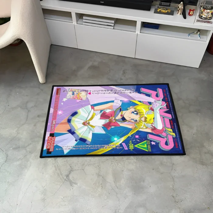 Sailor Moon Comic Cover Rug – Cute Decor Rug, Gift for Girls Room or Fans - Image 3