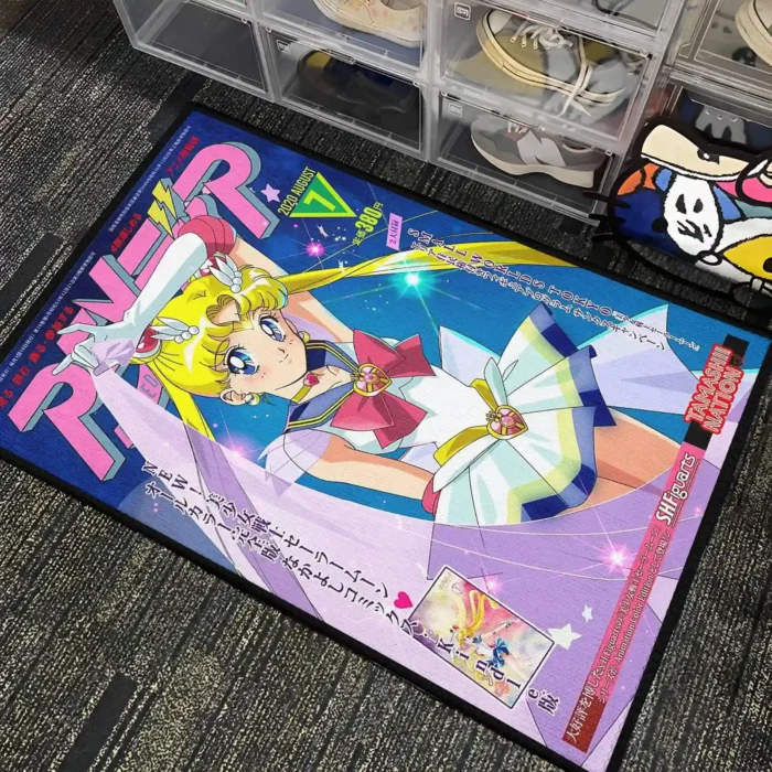 Sailor Moon Comic Cover Rug – Cute Decor Rug, Gift for Girls Room or Fans - Image 4
