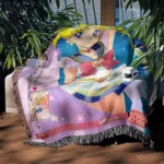 Sailor Manga Cover Anime Woven Tapestry Throw Blanket – Wall Art, Room & Home Decor, Perfect Gift - Image 3