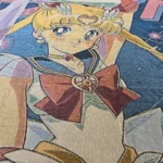 Sailor Manga Cover Anime Woven Tapestry Throw Blanket – Wall Art, Room & Home Decor, Perfect Gift - Image 6
