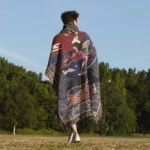 Samurai Woven Tapestry Throw Blanket – Stylish Throw, Room & Home Decor, Anime Fan Gift - Image 5