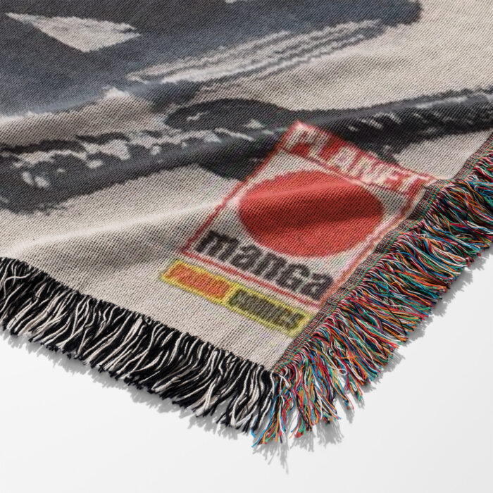 Samurai Manga Cover Anime Woven Tapestry Throw Blanket – Collectible Home Accent, Room & Wall Decor - Image 6