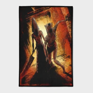 For fans of horror games, this Silent Horror area rug is an epic choice. Its stylish and eerie design fits perfectly in game rooms or as a collector's gift, bringing a creepy touch to any space.