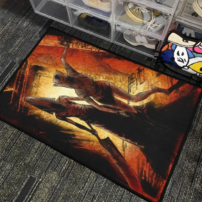 Silent Horror Game Area Rug – Stylish Horror Carpet for Game Room or Collector Gift - Image 4