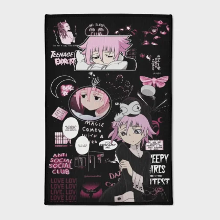For *Soul Eater* fans, this Crona rug adds a unique and quirky touch to your room. It’s a great gift for otaku fans, bringing the character’s mysterious vibe into your space.