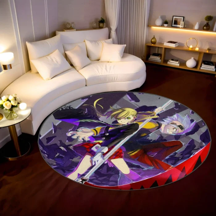 Soul Eater Make Round Rug – Stylish Carpet for Bedroom or Game Room Decor - Image 2