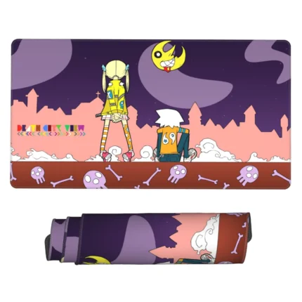 This Soul Eater mouse pad (B) is a unique anime desk mat, perfect for gaming setups, bedrooms, or anime fan spaces. A must-have gift for fans.