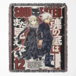 Soul Poster Anime Woven Tapestry Throw Blanket – Retro Wall Art, Cozy Room Decor, Collectible Accent