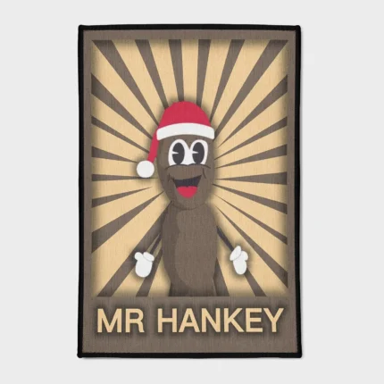 Celebrate the holidays with this Hankey rug from *South Park*. Perfect for Christmas setups or holiday decor, it adds a unique and humorous touch to your space, making it a fun addition for any fan.