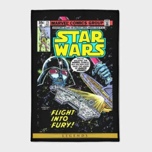 Unleash the dark side with this Darth Vader comic cover rug. Ideal for game rooms or otaku decor, it brings the iconic villain into your space with a unique and stylish design, perfect for *Star Wars* fans.