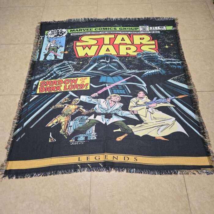 Star Comic Cover Woven Tapestry Throw Blanket – Bright Wall Rug, Cozy Room Decor, Perfect Gift - Image 6