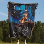 Star Woven Tapestry Throw Blanket – Retro Wall Art, Fun Room Decor, Collectible Accent - Image 4