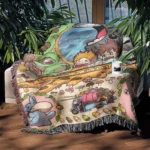 Totoro Woven Tapestry Throw Blanket – Collectible Wall Art, Room & Home Decor - Image 3