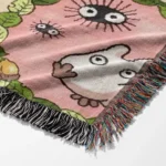 Totoro Woven Tapestry Throw Blanket – Collectible Wall Art, Room & Home Decor - Image 6
